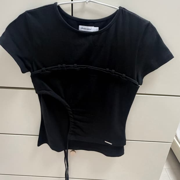 미세키서울 String shirring short slee