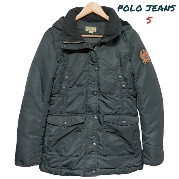 3704 폴로 진스 거위털 덕다운 후드 패딩