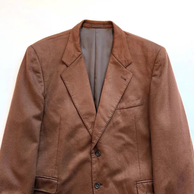 90년대 캐시미어 카멜 블레이저