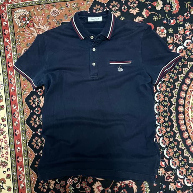 빈폴 자수로고 반팔 카라티 L/100