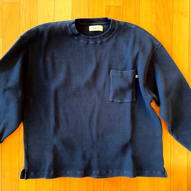 [WONDERLAND] WAFFLE L/S (DARK NAVY)