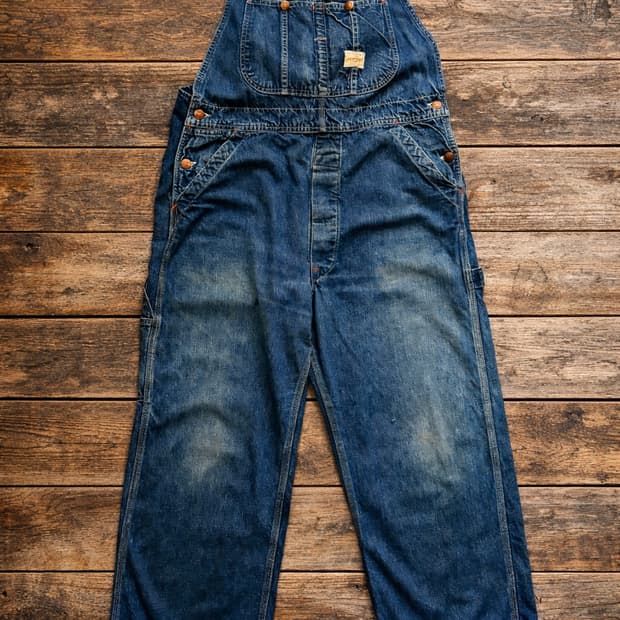 50~60's Penney's PAY-DAY 데님 오버롤 ~36"