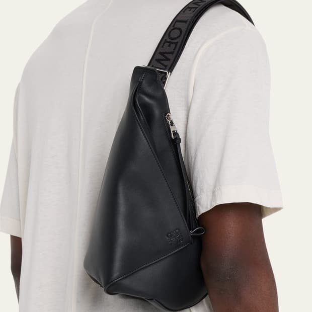 로에베 안톤 슬링백 블랙 카프스킨