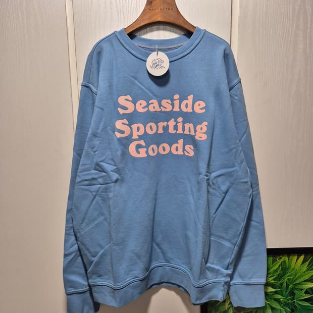 (세일)(새상품)빅웨이브 브랜드 맨투맨 하늘색