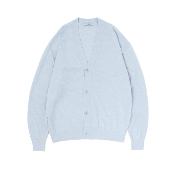 마티스 더 큐레이터  V CARDIGAN LIGHT BLUE