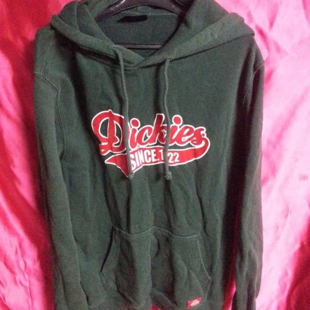 디키즈 기모 후드 티셔츠 그린 XL 105