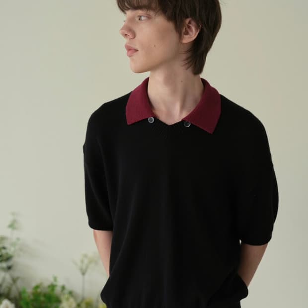 웨이비니스 반팔 니트