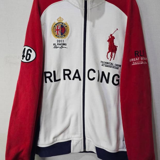 폴로 POLO 빅포니 레이싱 GBR 집업 자켓 105/XL