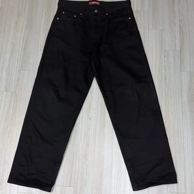 Supreme Rigid Baggy Selvedge Jean 32/BLK