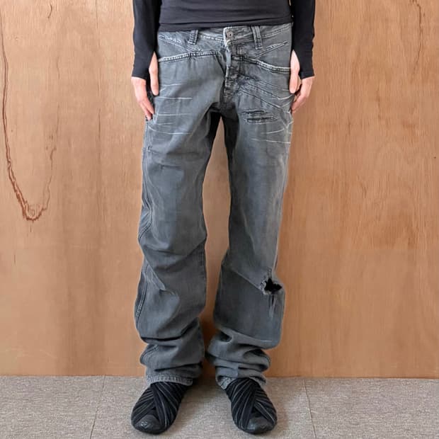 마리떼프랑소와저버 데미지 데님 팬츠