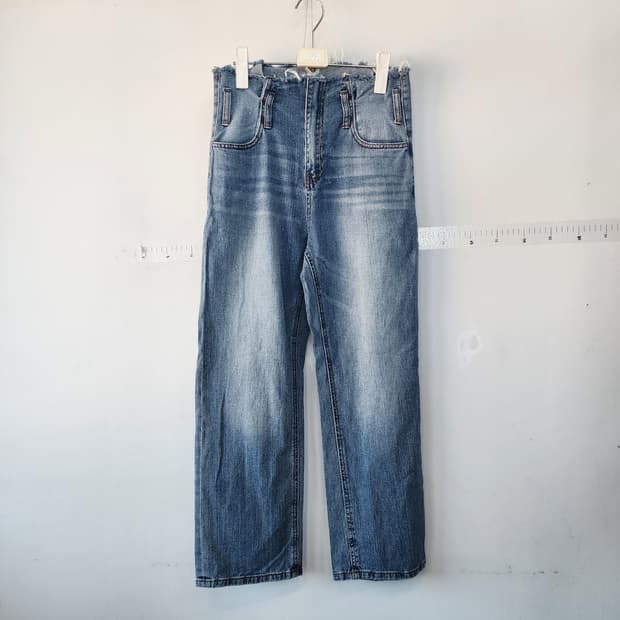 알렉산더왕 데님 와이드 팬츠 청바지