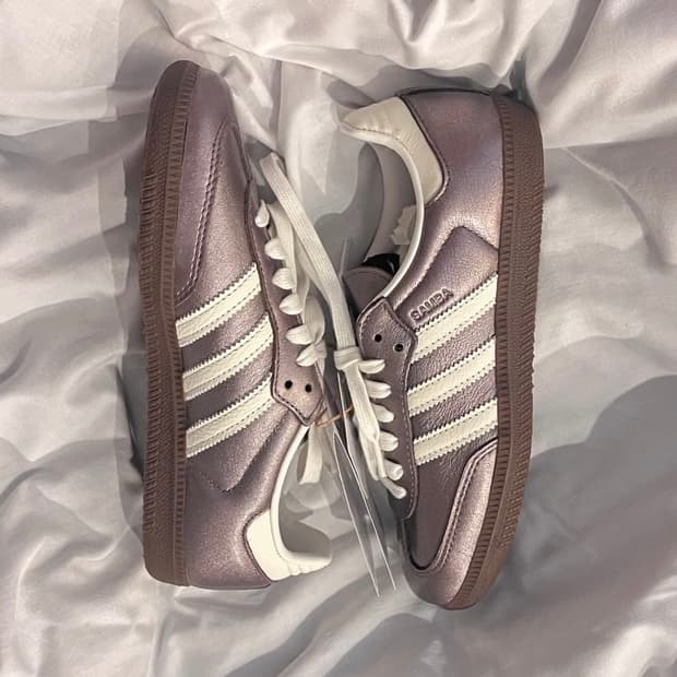 아디다스 삼바 메탈릭 퍼플