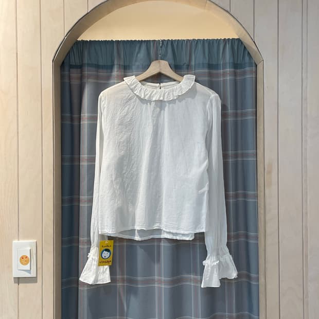 일본빈티지 러플 프릴블라우스