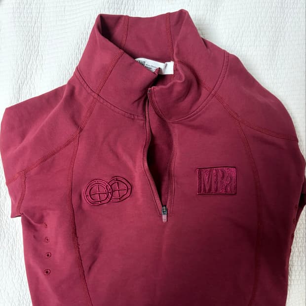 플라스틱프로덕트 soft shell half zip (red, M)