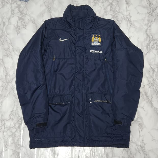 나이키 맨시티 13-14 벤치 롱파카 패딩 자켓

