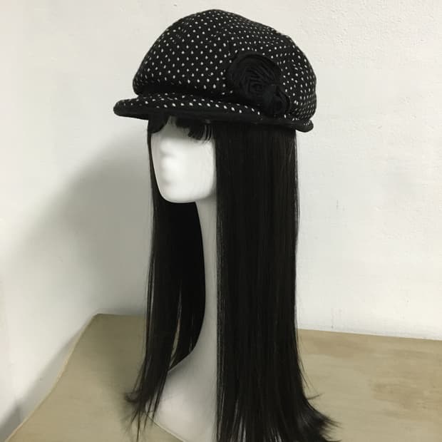  corsage point dot pattern beret