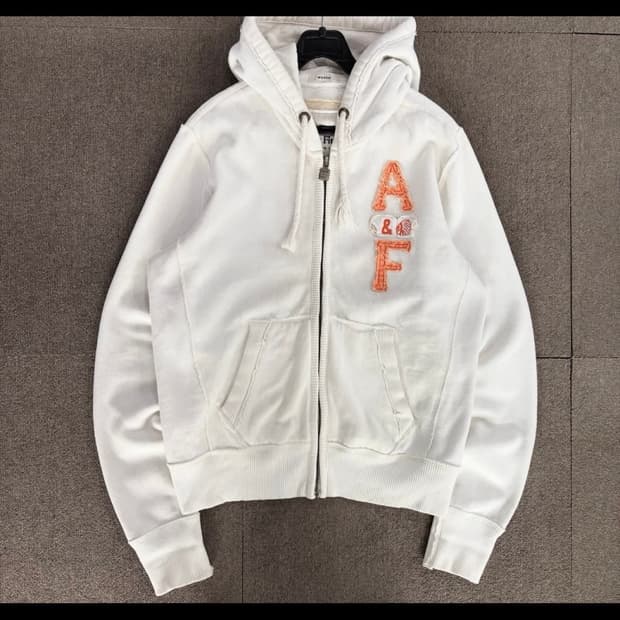 아베크롬비 후드집업 아이보리 