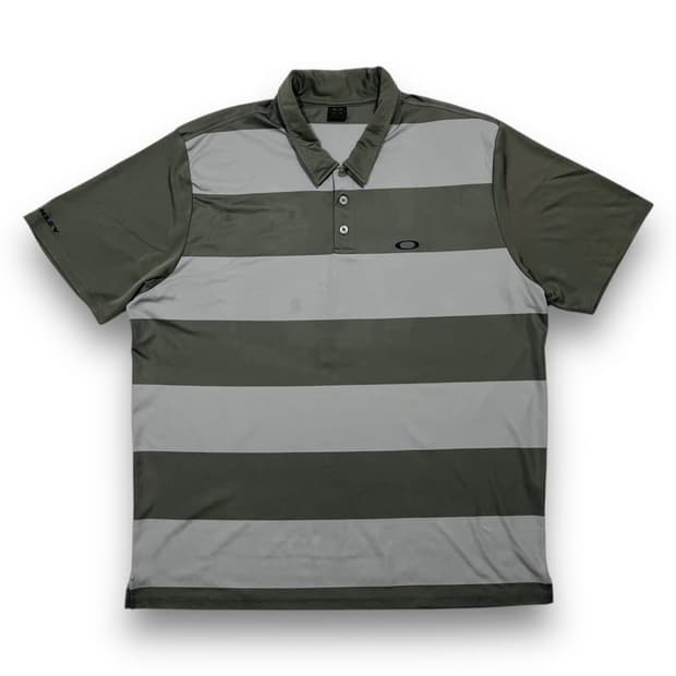 오클리 스트라이프 PK 기능성 루즈 반팔 티셔츠