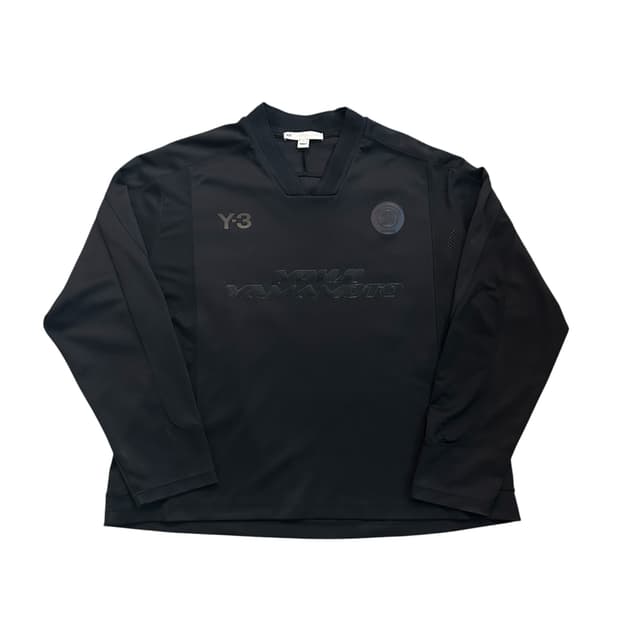 Y-3 요지야마모토 20주년 브이넥 풋볼 롱슬리브