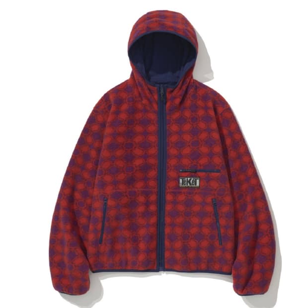 테켓 위켄드 리버시블 플리스 자켓 레드 (M)