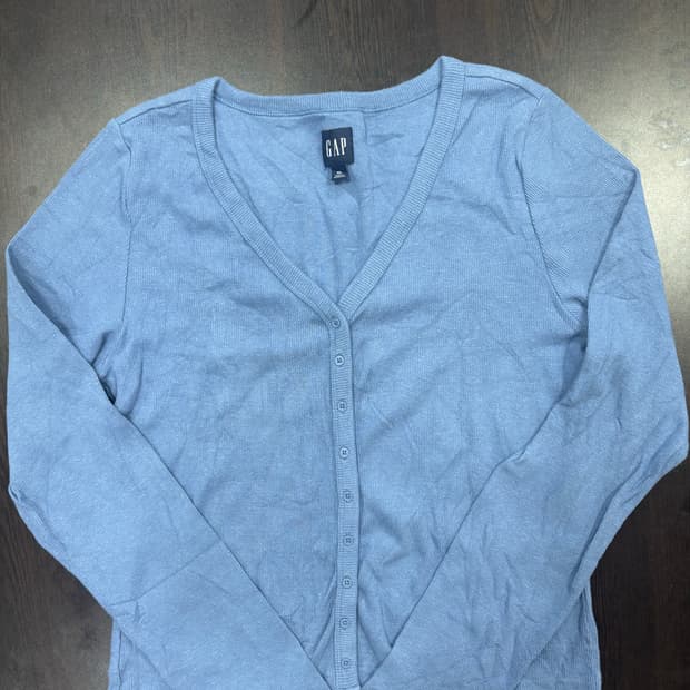 GAP 갭 블루 롱슬리브 가디건