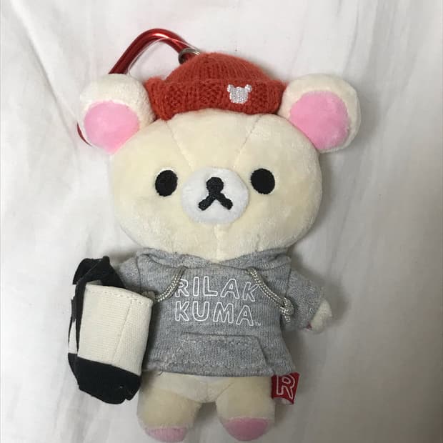 코리락쿠마 후드 인형 키링