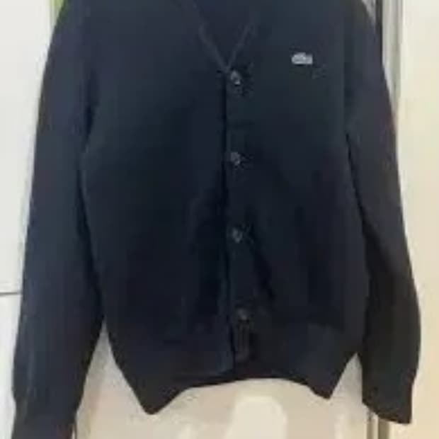라코스테 방모 가디건 4사이즈 네이비