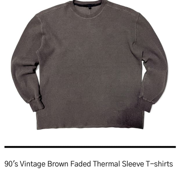 HTAE 90s Thermal Sleeve Faded Brown 3