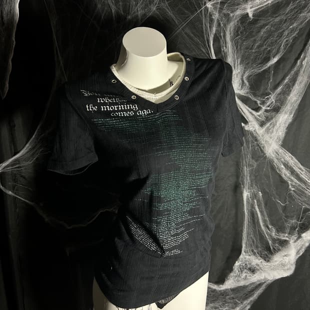 bodywave eyelet layered tee