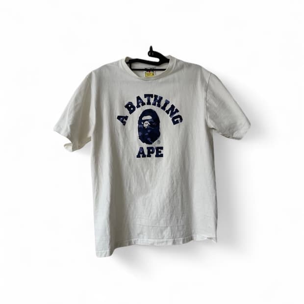 베이프 화이트 티셔츠