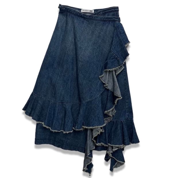 JWANDERSON x UNIQLO 프릴데님 랩스커트 