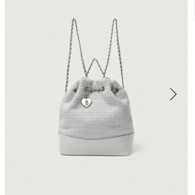 더바넷 트위드 드로우스트링 백팩 민트