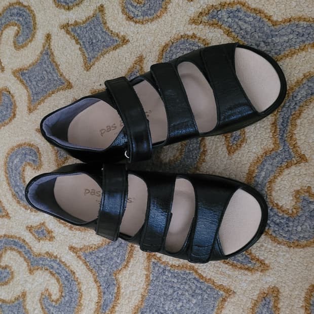 일본 pas a pas 여성용 벨크로 스트랩 샌들(225-230)
