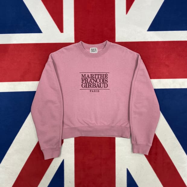 마리떼 크롭 맨투맨 여성 M 