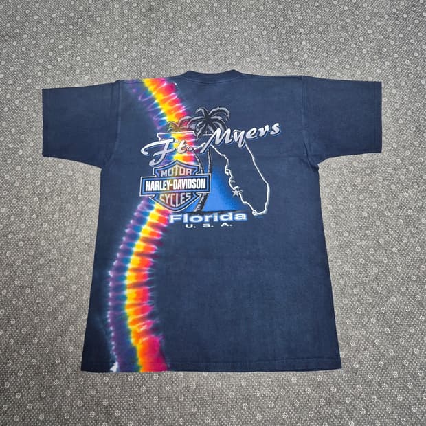 [M,실측 L] 00s US Made할리데이비슨 티셔츠 -351