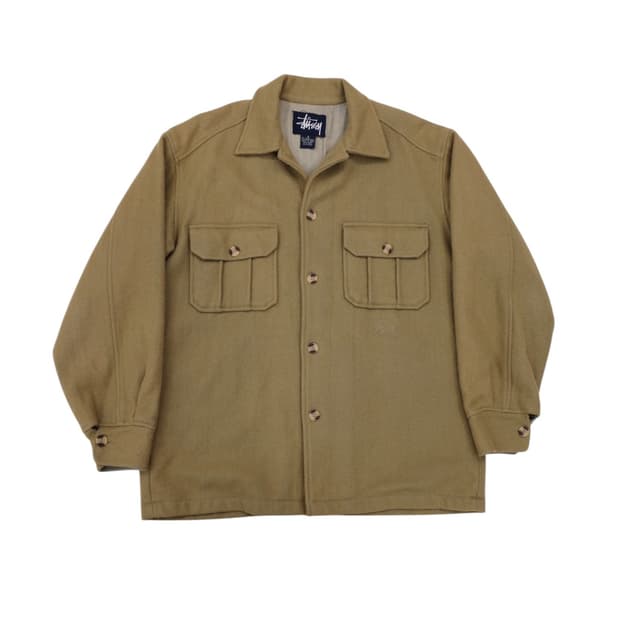 90’s 스투시 울 셔츠