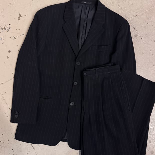 엠포리오 아르마니 스트라이프 3B 수트 셋업 