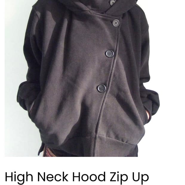 오스하이 하이넥 후드집업 1사이즈