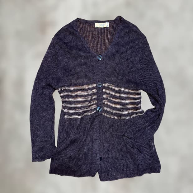 0026 - Soft Summer Stripe Cardigan