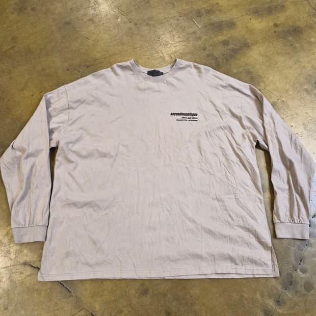 세컨모놀로그 롱슬리브 티셔츠 새상품