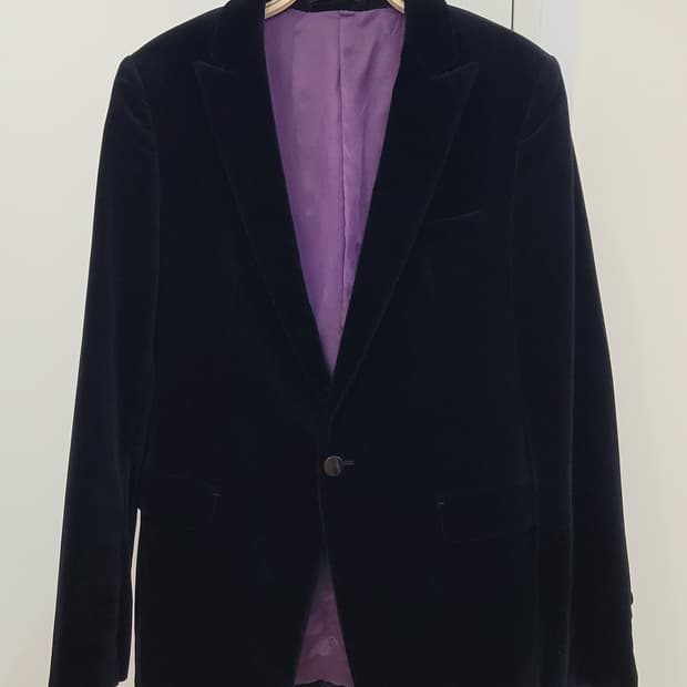 타임옴므 다크네이비 벨벳 남성 자켓 100~105사이즈