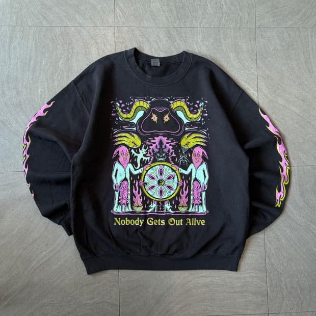 빈티지 길단 플레임 스웻 셔츠