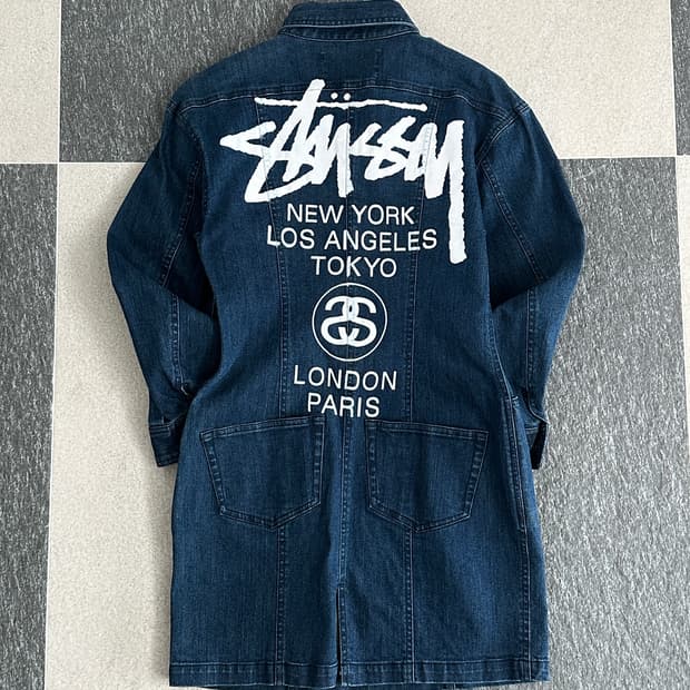 스투시 월드투어 데님 원피스