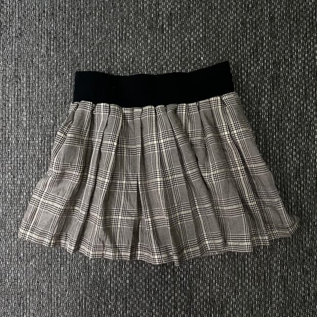 School Look Check Skirts