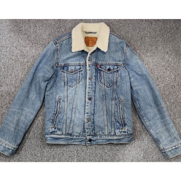 리바이스 쉐르파 트러커 데님자켓 청자켓 S