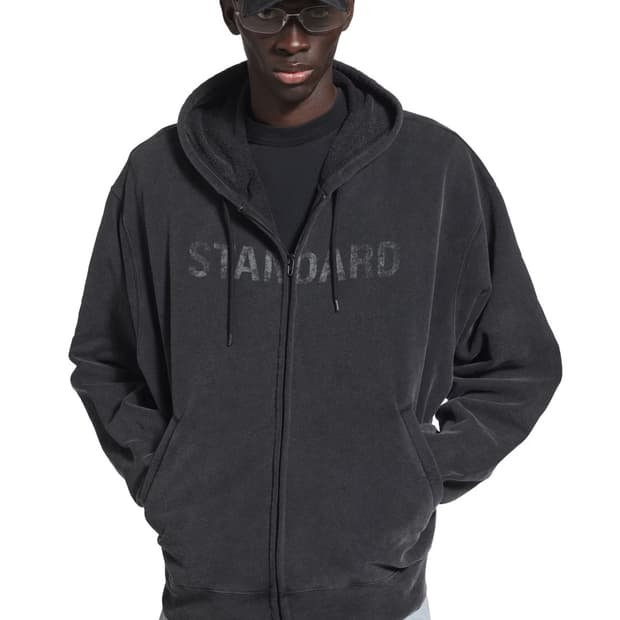 발렌시아가 스탠다드 오버사이즈 집업 후디