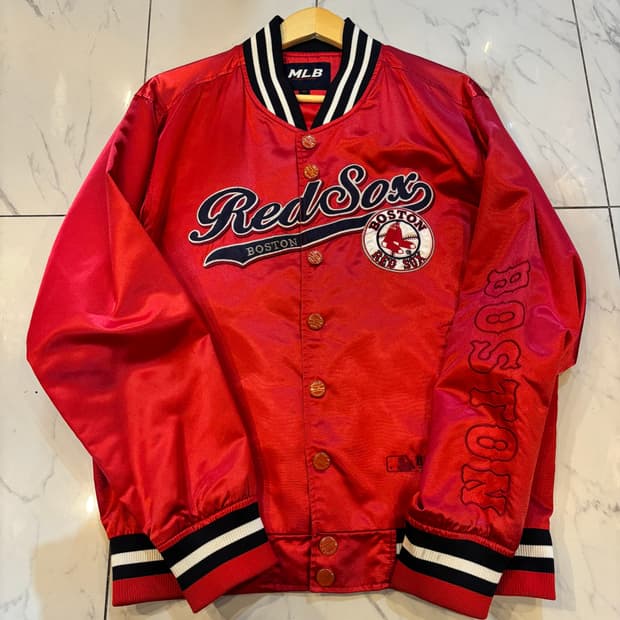 MLB Red Sox  Boston 레드 바시티 자켓 올드스쿨