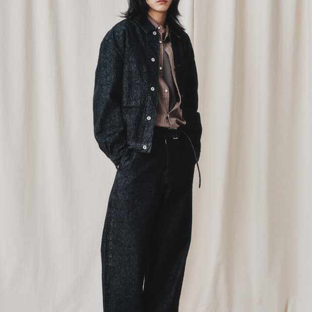 아트이프액츠 트러커 데님 자켓 워시드 블랙 L