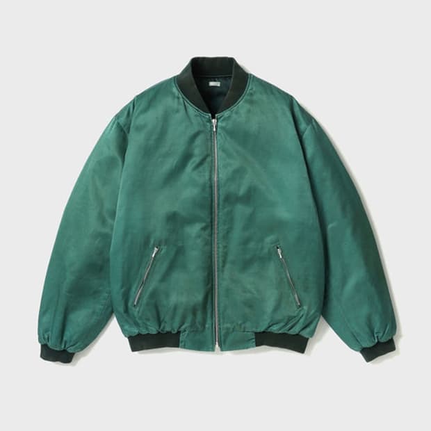 [2] 26ss 아프레쎄 빈티지 실크 투어자켓 그린