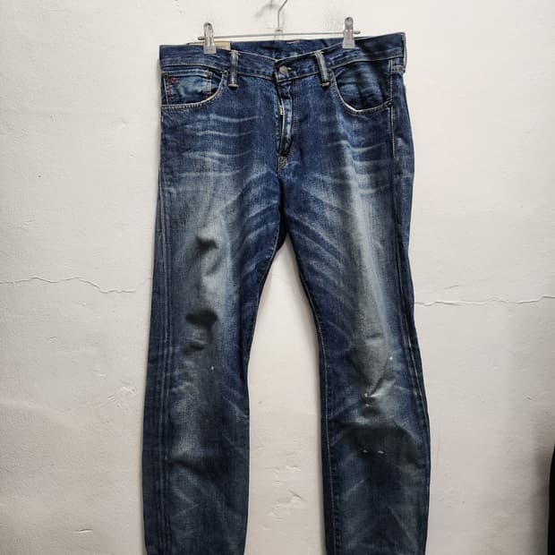 폴로 빈티지 데님 청바지 